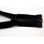 Dělitelný kostěný zip - délka (30 - 95 cm) - různé barvy 45 cm Černá – Zboží Dáma