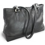 Kožená zipová kabelka se dvěma popruhy 212-2058-60 Černá – Zboží Mobilmania