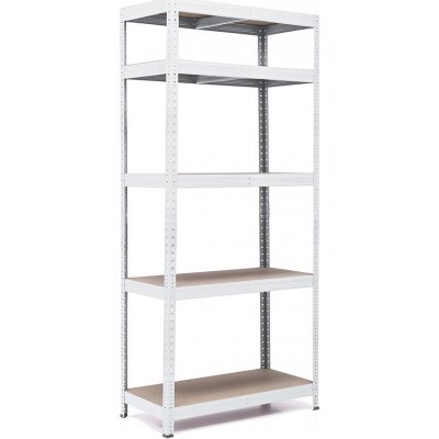 Trestles RH Regál 1800 x 800 x 500 mm 5 polic bílá – Zboží Mobilmania