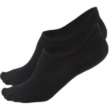 Gina dámské ponožky neviditelné uzavřené 2 páry bezešvé Bambusové 82006P černá