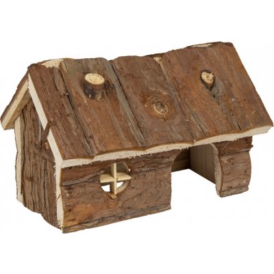 Flamingo domeček HOUSE GRITTY WOOD M 19,5 x 13 x 13 cm – Zboží Mobilmania