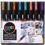 Uni 153544855 Posca akrylové popisovače metalická sada 8 ks – Zboží Mobilmania