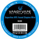 Vandy Vape Ni80 Superfine MTL Fused Clapton odporový drát 32GA*2 + 38GA 3m – Zboží Mobilmania