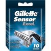 Holicí hlavice a planžeta Gillette Sensor Excel 10 ks