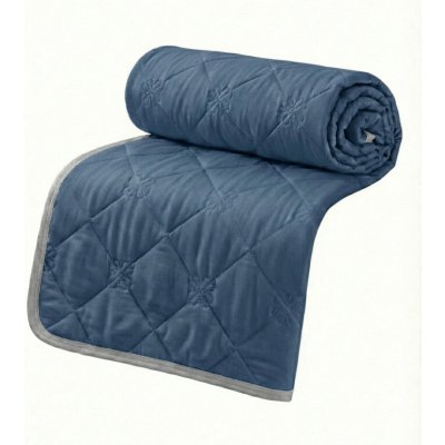Textilomanie Chladivá letní přikrývka ELARIA tmavě modrá 200x220 – Zboží Dáma