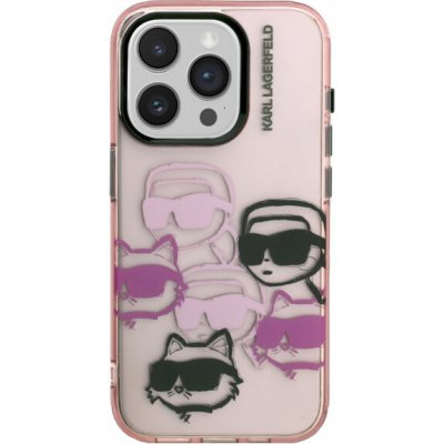 Karl Lagerfeld IML Multi K&CH Heads kryt pro iPhone 15 Pro Max - růžový 57983125090 – Zboží Mobilmania