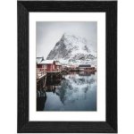 Hama rámeček dřevěný OSLO, černá, 40x50cm – Zboží Živě