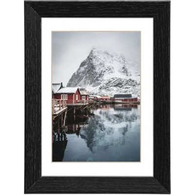 Hama rámeček dřevěný OSLO, černá, 40x50cm – Zboží Živě