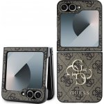 Guess PU 4G Metal Logo Samsung Galaxy Z Flip 6 Brown GUHCZF64GMGBR – Zboží Živě