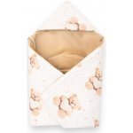 New Baby Zateplená zavinovačka do autosedačky Love Teddy Bear béžová – Sleviste.cz