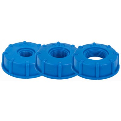 BRADAS Sada redukcí pro kontejner na vodu IBC, vnitřní závit S60x6/vnitřní závit 1/2"//3/4"// 1" BR-IBCS60F-SET – HobbyKompas.cz