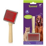 Tommi Kartáč jemný malý karta dřevěná rukojeť 13,5 x 5 cm – HobbyKompas.cz