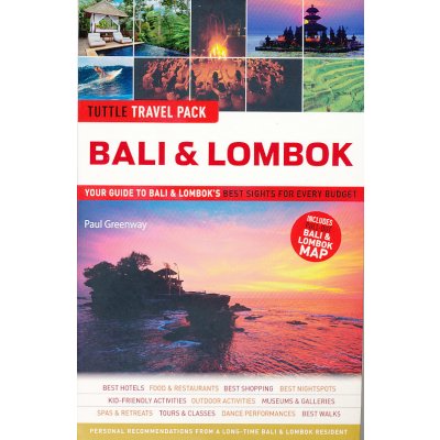 průvodce Bali Lombok anglicky Tuttle Travel Pack