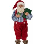 Clayre & Eef Vánoční dekorace taťka Santa Claus v bačkorkách a laclíkách - 13*10*27 cm – Hledejceny.cz