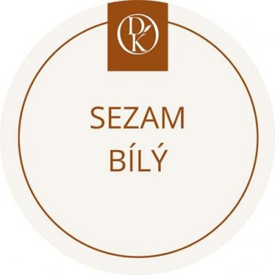 Davídkovo koření Etiketa Sezam bílý béžová průměr 4,5 cm 1 ks – Hledejceny.cz