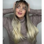 Balayage blond dlouhá paruka Linda s hustou ofinou – Zboží Mobilmania