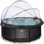 Exit Toys Black Leather s pískovou filtrací a kopulí 360x122 cm – HobbyKompas.cz