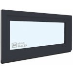 KNIPPING Plastové okno - 70 AD, 900x500 mm, S, antracit Sklo: čiré, Barva, imitace: antracit/bílá (jednostranně) – Sleviste.cz