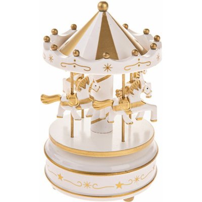 Dakls Kolotoč hrací natahovací s koníky GAS2417 18x11x11cm – Hledejceny.cz