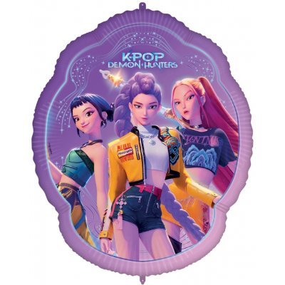 Procos Kruh "K-Pop: Lovkyně démonů" 46cm fóliový balónek + závaží – Sleviste.cz