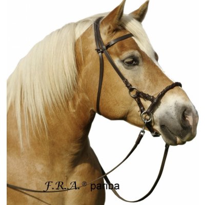 F.R.A. Uzdečka bezudidlová Sidepull Pariba hnědá – Zboží Dáma