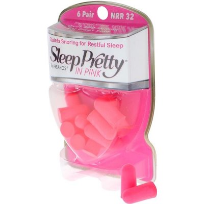 HEAROS Sleep Pretty in Pink Ear Plugs NRR 32db 6 Pairs – Zboží Mobilmania