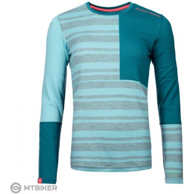 Ortovox 185 ROCK'N'WOOL LONG SLEEVE světle modrá – Zboží Mobilmania