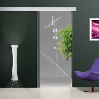 Glasdesign Aristo skleněné posuvné dveře 775 x 2050 mm – Zboží Mobilmania