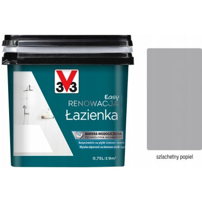 V33 Akrylová barva na obklady 0,75 l Světle šedý satén – Hledejceny.cz