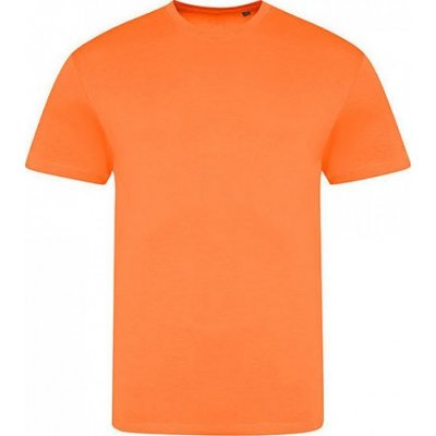 Just Ts Směsové triblend tričko v neonových barvách Oranžová JT004