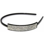 Plastová čelenka se štrasovou ozdobou černá – Hledejceny.cz