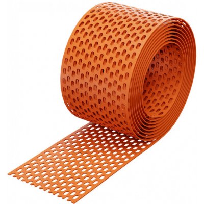 Ochranný pás plastový cihlově červená 80 mm x 5 m – Zboží Dáma