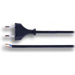 Solight 2 x 0,75 mm2 černá 2m 8595092122089 – Zboží Mobilmania