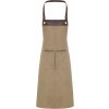 Zástěra Premier Workwear Luxusní pracovní zástěra Espresso PR123 Khaki Pantone 7536C 70x81cm