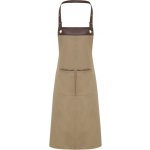 Premier Workwear Luxusní pracovní zástěra Espresso PR123 Khaki Pantone 7536C 70x81cm – Hledejceny.cz