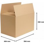 Obaly KREDO Kartonová krabice 600 x 500 x 300 mm 3 VVL – Zboží Živě