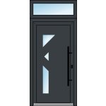 OknaDvereNaMiru.cz Vchodové dveře STYL 122 + Nadsvětlík bílá 105 x 220 cm – Hledejceny.cz
