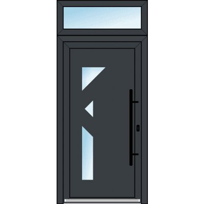 OknaDvereNaMiru.cz Vchodové dveře STYL 122 + Nadsvětlík bílá 105 x 220 cm – Hledejceny.cz