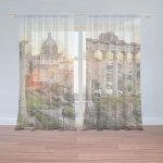 Sablio Záclony Řím Forum Romanum: 2ks 150x250cm – Zboží Mobilmania