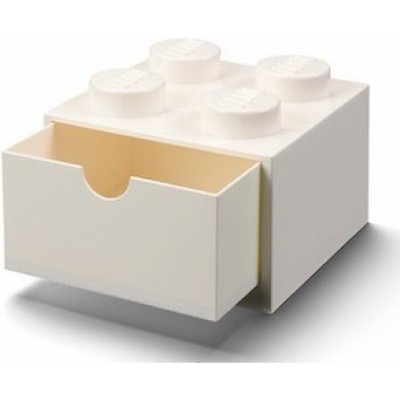 LEGO® stolní box 4 se zásuvkou 15,8 x 15,8 x 11,3 cm bílá – Zboží Dáma