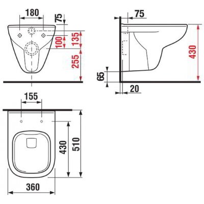 Jika Deep Rimless H8206140000001 – Zboží Mobilmania