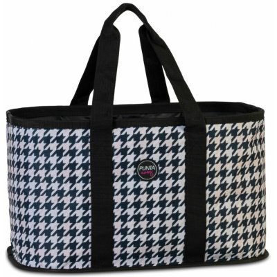 Fabrizio Skládací nákupní košík 10514-0120 černo-bílý se vzorem – Zboží Mobilmania