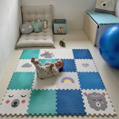 Vylen Minideckfloor podlaha 16 dílů méďa beránek jednorožec duha mráček a srdíčko 220101 – Sleviste.cz
