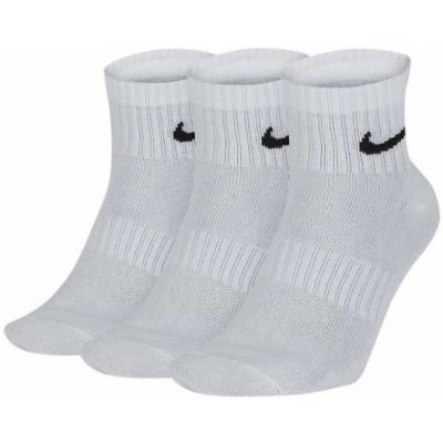 Nike ponožky Everyday Lightweight Ankle 3 páry bílá – Zboží Mobilmania
