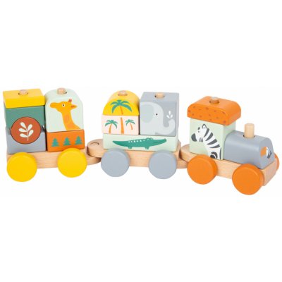 Small Foot Dřevěný vláček Safari – Zboží Dáma