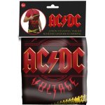 CurePink zástěra AC/DC Logo polyester – Zboží Dáma