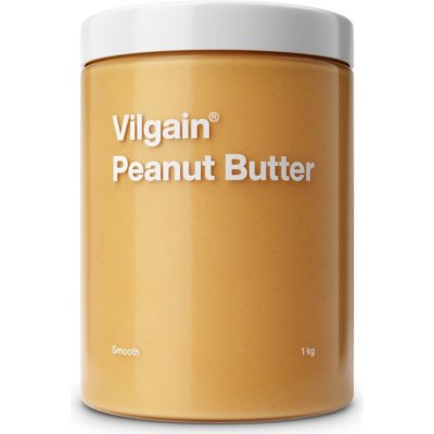 Vilgain Arašídové máslo BIO jemné arašídy 1 kg – Zboží Dáma