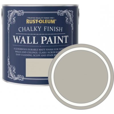 Rust-Oleum Chalky Finish Wall Paint Collar Grey / Warm Grijs / teplá šedá 1L
