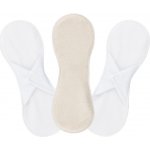 Bamboolik Noční poporodní látková vložka biobavlněné froté Sada Přírodní 3 ks – Zboží Dáma