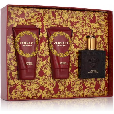 Versace Eros Flame EDP pro muže 50 ml + sprchový gel 50 ml + balzám po holení 50 ml dárková sada – Zboží Mobilmania